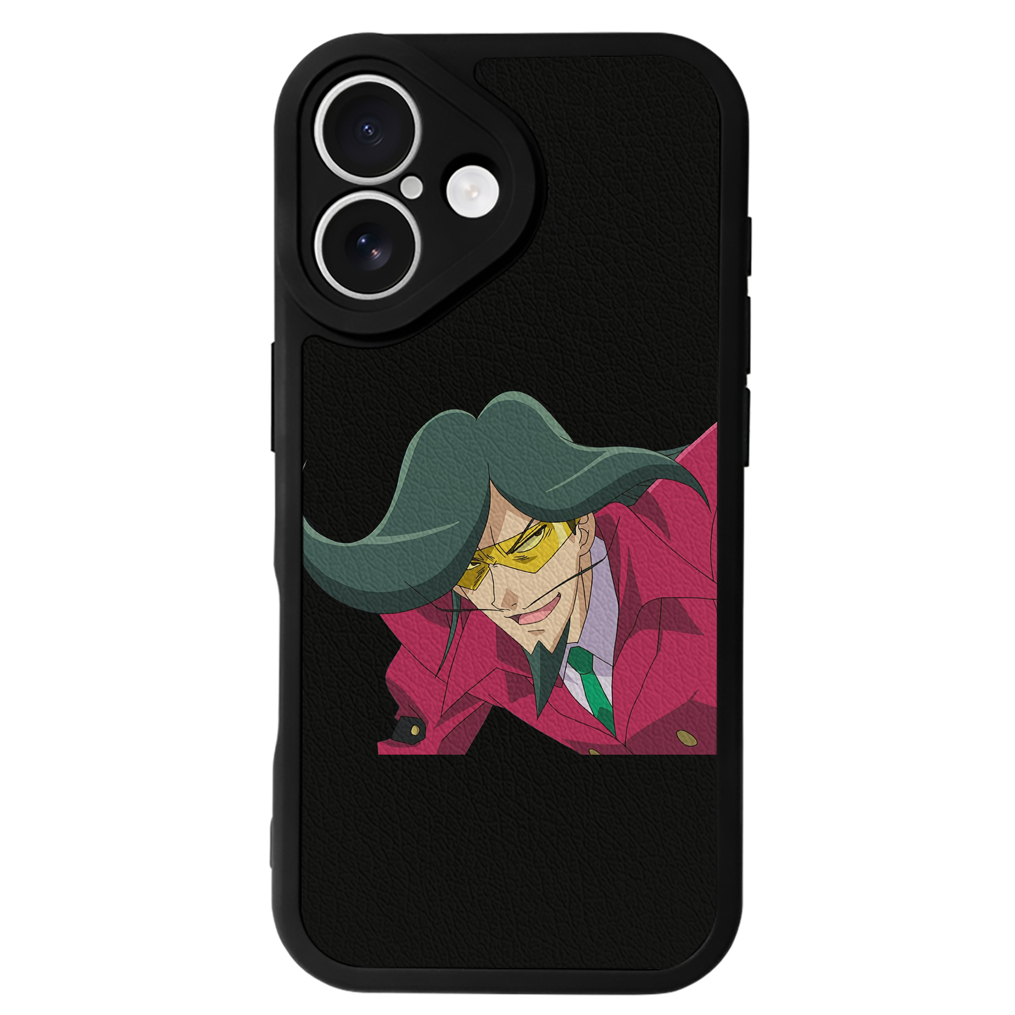（画像用） 遊☆戯☆王 Yu-Gi-Oh! 【iPhone 16シリーズ対応】シリコンスマホケース（レザー調） 材質：シリコン